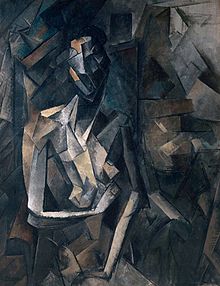 Pablo Picasso, 1909-10, Figure dans un Fauteuil (Seated Nude, Femme nue assise), oil on canvas,  Tate Modern, London