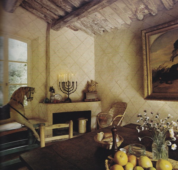 English architect Thomas Wilson's 300-year-old home in the south of France. AD Jan/Feb 74. Photography by Tim Street-Porter