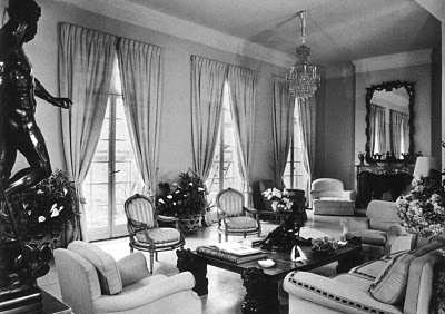 The salon at Villa Fiorentina as decorated by Rory Cameron.