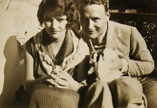 Zelda and F. Scott Fitzgerald in Antibes in 1926.