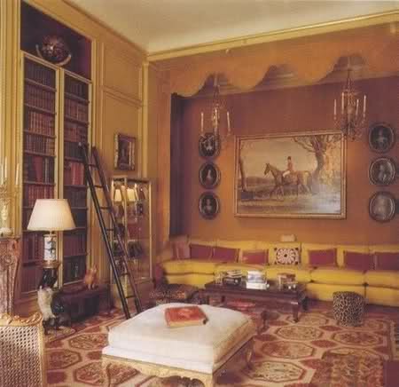 Even the venerable French interior design house, Maison Jansen, known for its subtle sophistication, introduced sunny yellow into the Windsor's Paris townhouse library.