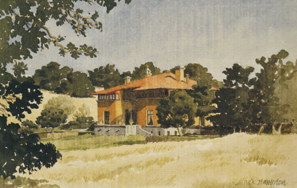 California Tuscan-Watercolor-Mark Hampton