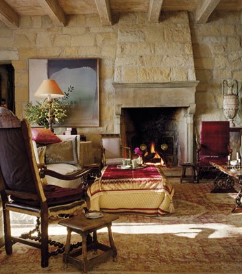The living room in Villa di Lemma. Photo by Antoine Bootz from Saladino Villa.