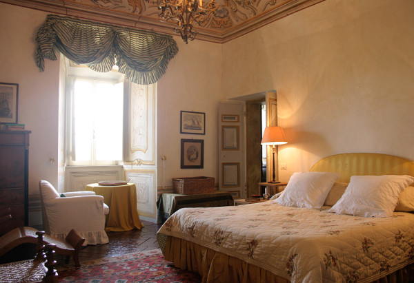 A guest room as it appears today. Photo courtesy of Palazzo Parisi website.