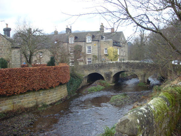 The River Derwent in Balsow, Derbyshire.