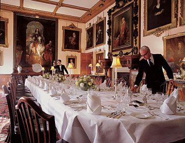 The dining room at Highclere.
