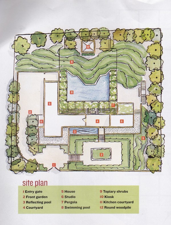 Fernando Caruncho-Site Plan-Villa-Spain-HG 1997