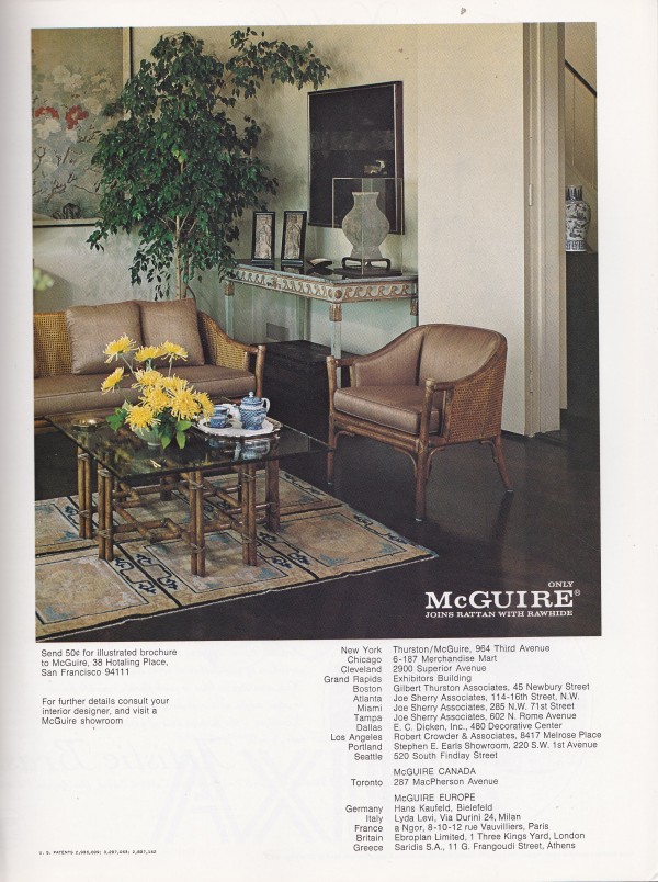 McGuire Print Ad-1977-McGuire San Francisco Home