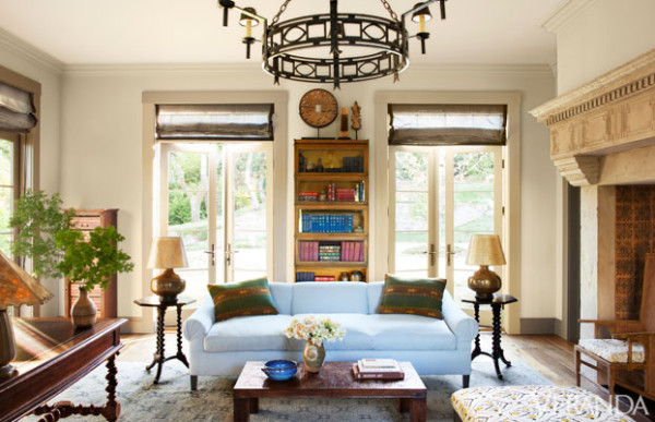 Arts & Crafts style home in Marin County designed by James Huniford. Photo by Max Kim Bee for Veranda.