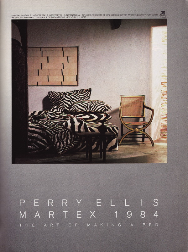 Perry Ellis-Martex-"Night Zebra"-1984