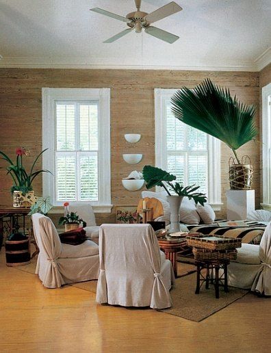 The late Angelo Donghia's Key West, Florida, retreat photographed in the 1970's by Jaime Ardiles-Arce for Architectural Digest.
