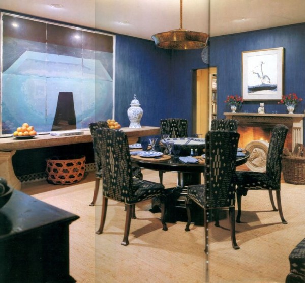 A living room designed by Arthur Smith, from the July, 1989, issue of Architectural Digest.