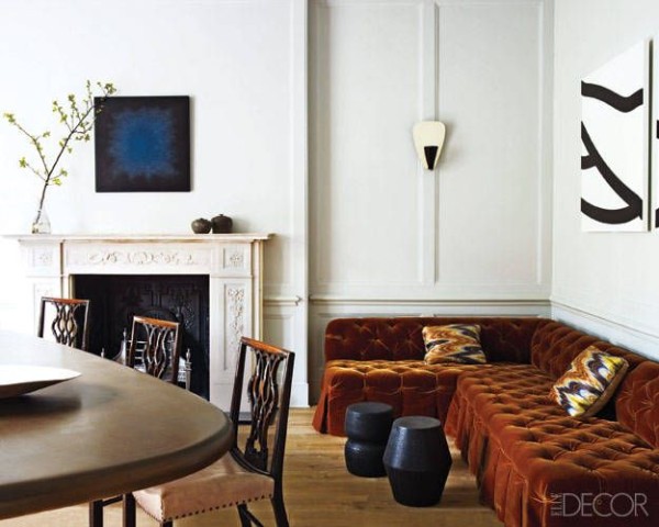 A London dining room designed by Steven Volpe. Photo by Simon Upton.