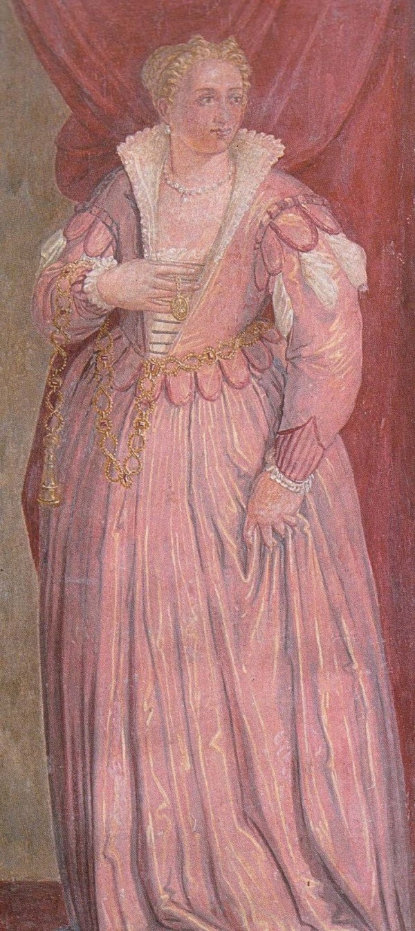 "La Malcontenta" fresco attributed to Giovanni Battista Zelotti and Battista Franco at Villa Malcontenta 