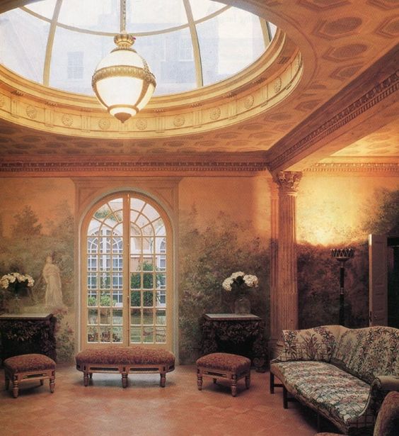 Mongiardino-Lombardian Room for Drue Heinz-London-AD Feb 1991-Massimo Listri